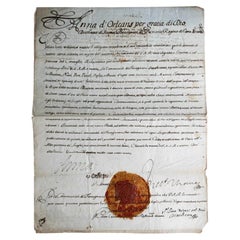 1709 Royal Decree Anna Maria d'Orléans Duchess of Savoy Signed Manuscript