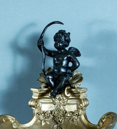 Antique Gilt Bronze Rococo Tazza with Cherub by E. Provest c.1900