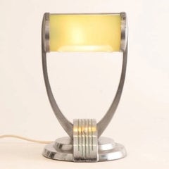 Rare Joseph Lucas Machine Age Art Deco Chrome Desk Lamp, circa 1930