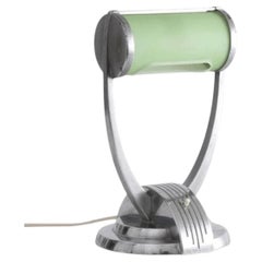 Rare Joseph Lucas Machine Age Art Deco Chrome Desk Lamp, circa 1930