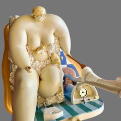 Sarah Jane Szikora Inspired “Peekaboo” Figural Resin Sculpture