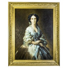F. Meyer Portrait Painting of Empress Maria Alexandrovna After Winterhalter
