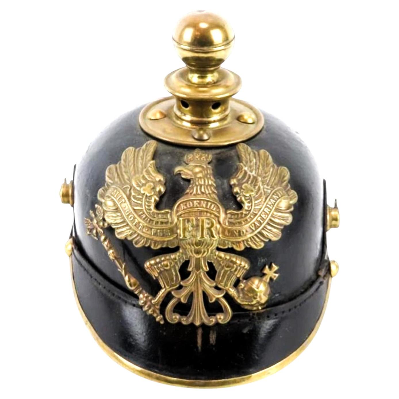 Antiker M1850-Pickelhaube-Kugelhelm, vor dem Ersten Weltkrieg im Angebot