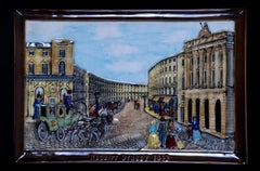 Placa de pared de porcelana «Beswick Regent Street 1852», del Grupo Royal Doulton