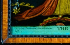 The Affectionate Wife, Regency Reverse Glass Painting after J. Hinton, 1808