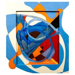 Spate Huntermann “Gateway” Modern British Abstract Acrylic Painting