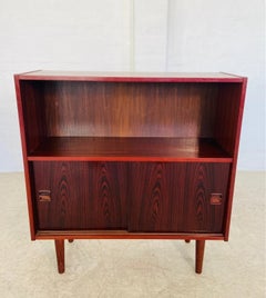 Vintage Danish Mid-Century Rosewood Bookcase Cabinet, 1960s