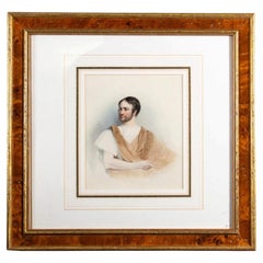 19th Century British School Portrait of a Gentleman, Watercolour on Paper