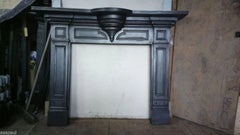Victorian Edwardian Cast Iron Fireplace Mantel Surround