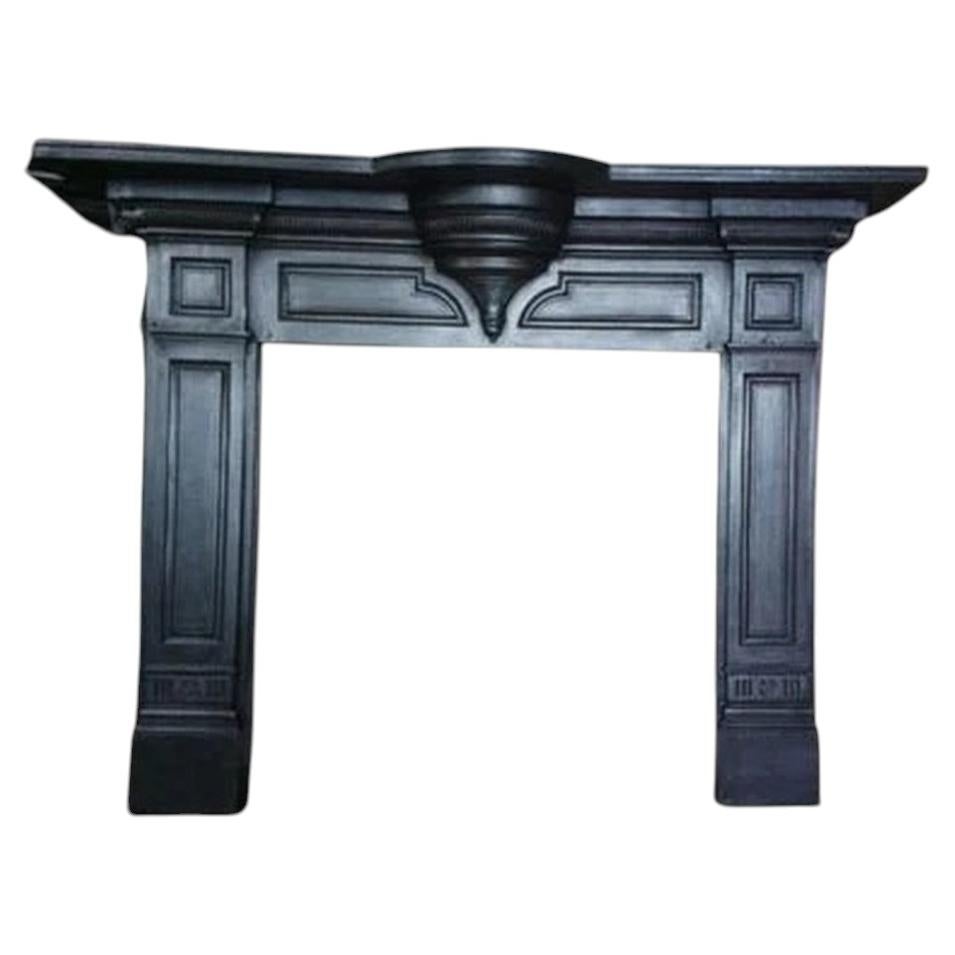 Victorian Edwardian Cast Iron Fireplace Mantel Surround