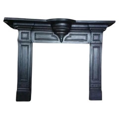 Victorian Edwardian Cast Iron Fireplace Mantel Surround