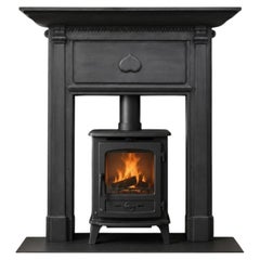 Arts and Crafts Edwardian Cast Iron Fireplace Surround, 1908, Voysey Style
