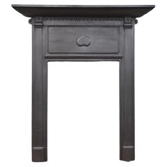 Arts and Crafts Edwardian Cast Iron Fireplace Surround, 1908, Voysey Style
