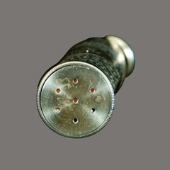 Victorian Engraved Silver Pocket Thermometer with Swivel Case, 19th Century