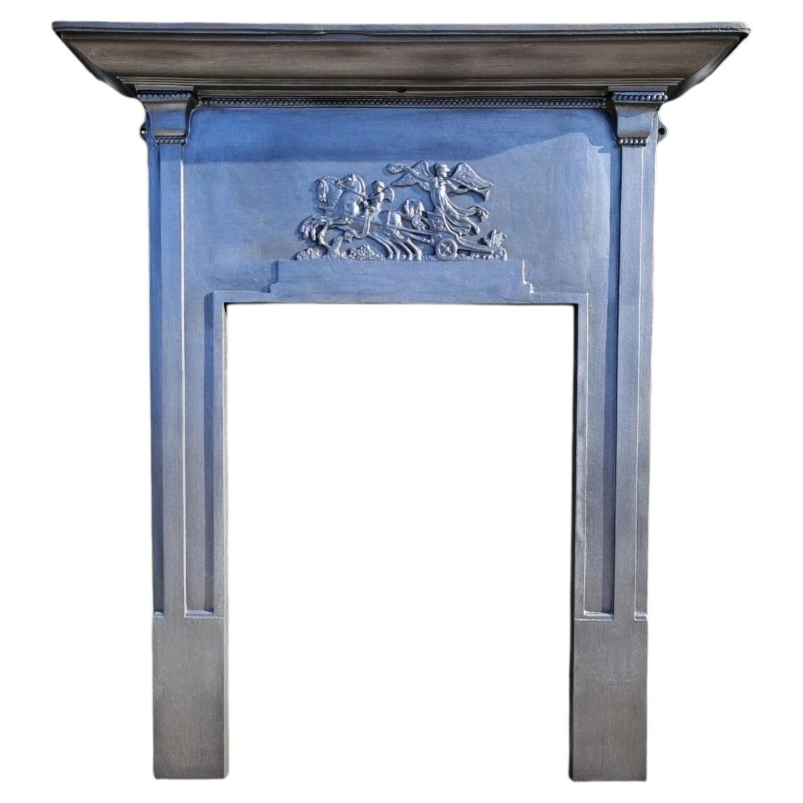 Victorian Edwardian Cast Iron Fireplace Surround for Wood Burner