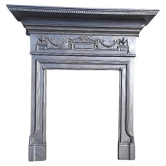 Victorian Cast Iron Fireplace Surround for Wood Burner or Stove, 1896