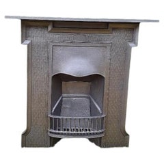 Antique Cast Iron Combination Fireplace, circa 1915
