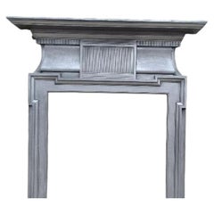 Original Antique Victorian Edwardian Cast Iron Fireplace Surround