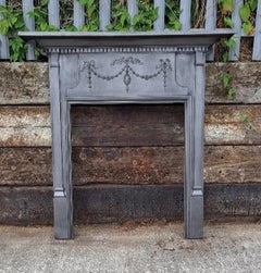 Restored Victorian Edwardian Cast Iron Fireplace Surround for Wood Burner