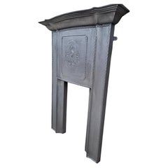 Large Tall Victorian Edwardian Cast Iron Combination Fireplace