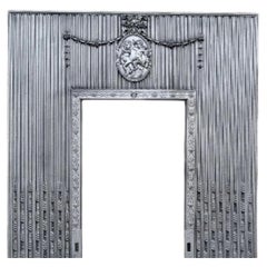 Original Antique Cast Iron Georgian Fireplace Insert