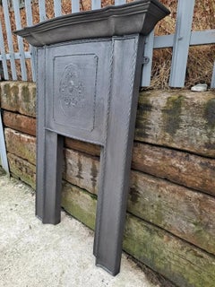 Grand Victorian Edwardian Cast Iron Combination Fireplace