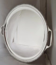 Joseph Gloster Sterling Silver Tea Service Tray, Birmingham 1973
