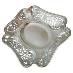 Corbeille à fruits en argent massif J & J Maxfield, Sheffield, 1906