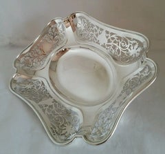 Corbeille à fruits en argent massif J & J Maxfield, Sheffield, 1906