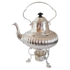 Sterling Silver Spirit Kettle and Stand, London 1975