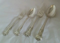 Antique Irish Sterling Silver Flatware, Dublin 1824–1825