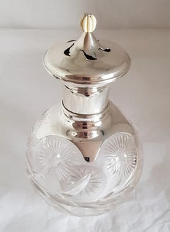 Edwardian Cut Glass Vanity Bottle by Samuel Jacob, London 1910