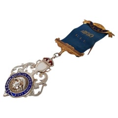 George VI Sterling Silver Masonic Buffalo Medallion, 1937