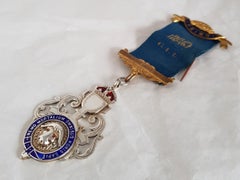 George VI Sterling Silver Masonic Buffalo Medallion, 1937