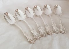 Antique Victorian King’s Pattern Silver Tablespoons by John & Henry Lias