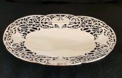 Cooper Brothers Sterling Silver Pierced Cake Stand, Sheffield 1942
