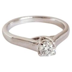 18ct White Gold Brilliant Cut Diamond Solitaire Ring