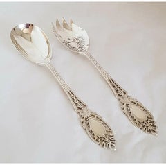 Antique George V Sterling Silver Serving Set by Josiah Williams & Co 1930