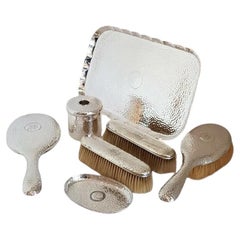 Antique William Comyns Sterling Silver Vanity Set, London 1900–1901