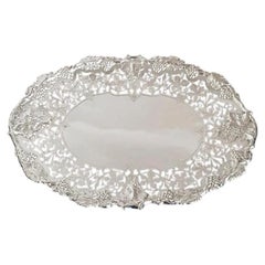 George VI Pierced Sterling Silver Compotier, Sheffield 1940