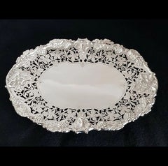 George VI Pierced Sterling Silver Compotier, Sheffield 1940