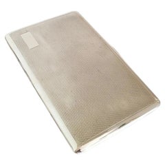 George VI Steele & Dolphin Sterling Silver Cigarette Case, Chester 1946