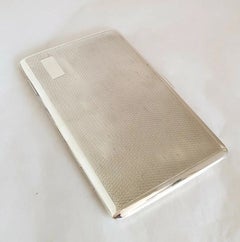 George VI Steele & Dolphin Sterling Silver Cigarette Case, Chester 1946