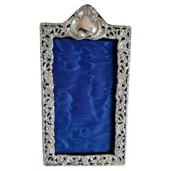 H V Pithey Antique Art Nouveau Sterling Silver Photograph Frame, Birmingham 1904