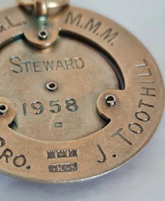 George Kenning Sterling Silver-Gilt Masonic Presentation Medallion, 1958