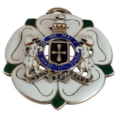 R. Spencer Sterling Silver-Gilt Masonic Presentation Medallion, 1931