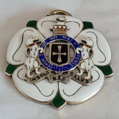 R. Spencer Sterling Silver-Gilt Masonic Presentation Medallion, 1931