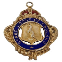 Sterling Silver-Gilt Masonic Buffalo Presentation Medallion, Chester 1933