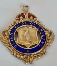 Sterling Silver-Gilt Masonic Buffalo Presentation Medallion, Chester 1933