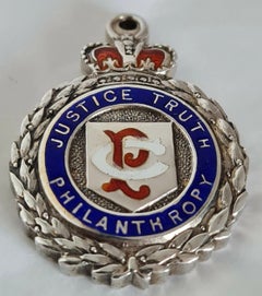 Cashmore & Co Sterling Silver Masonic Presentation Medallion, 1927